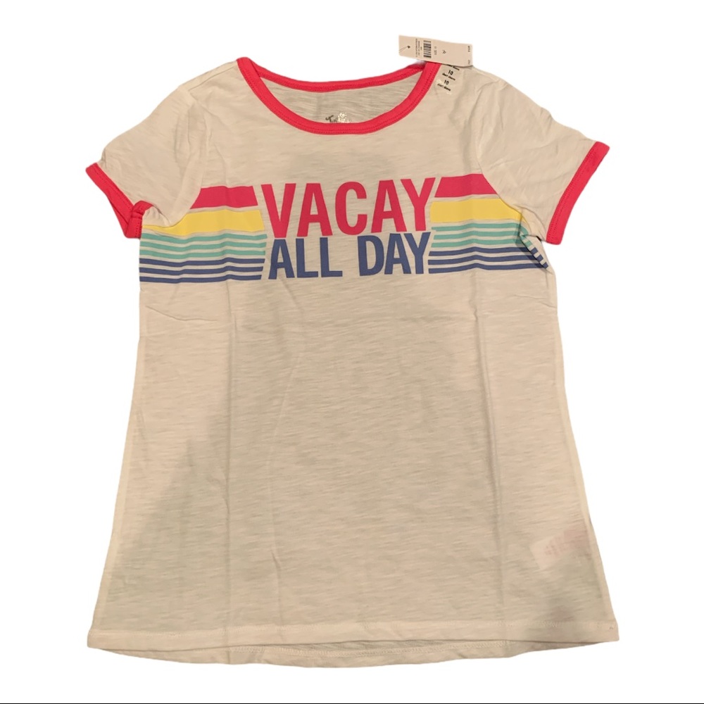 NEW Vacation Ringer Tee Justice ☀️ - Picture 1 of 3